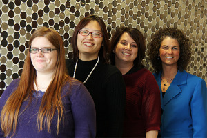  Katie Kelley, Robin Bartlett, Yishu Xu, and Tania Marsh -  inaugural recipients of the TEAM WOW award