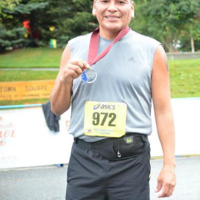 Skinny Raven Half Marathon Finish