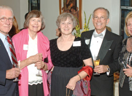 From left to right: Lowell Thomas, Tay Thomas, Marilyn Barry, Bill Mehner, Bonnie Mehner.