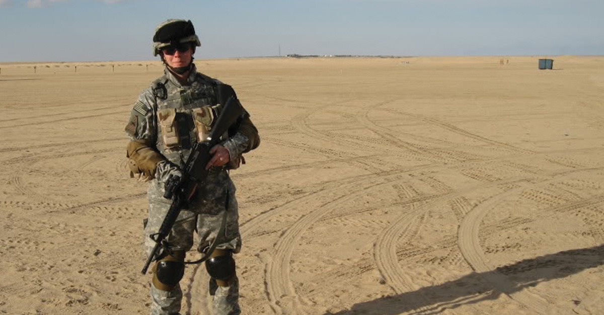 APU student Josh Revak on duty in Iraq