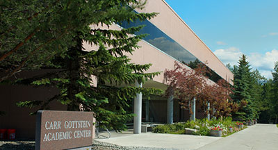 Carr Gottstein Academic Center Entrance