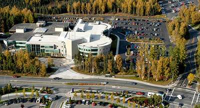 Consortium Library Aerial View