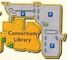 Consortium Library Parking Map