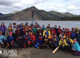 APU Students rafting the yukon.