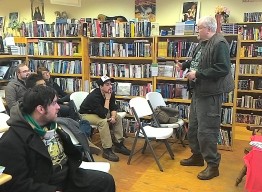 Community reading at Fireside Bookstore