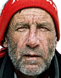 Portrait of man with red hat from Tim Remick's Exhibit - After: Portraits from Denali
