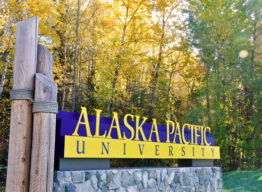 Alaska Pacific University Sign