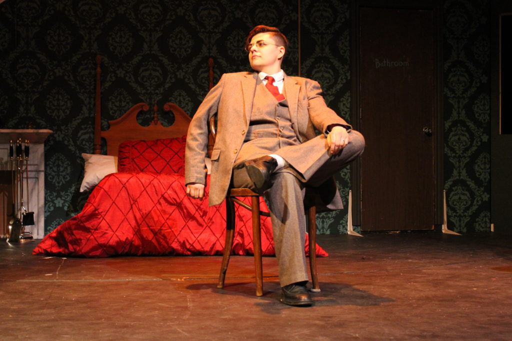 Alfred Inglethorp, played by Lindsay Serrano, the husband of the woman who owns Styles.