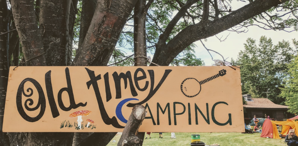 Old Timey Camping Sign