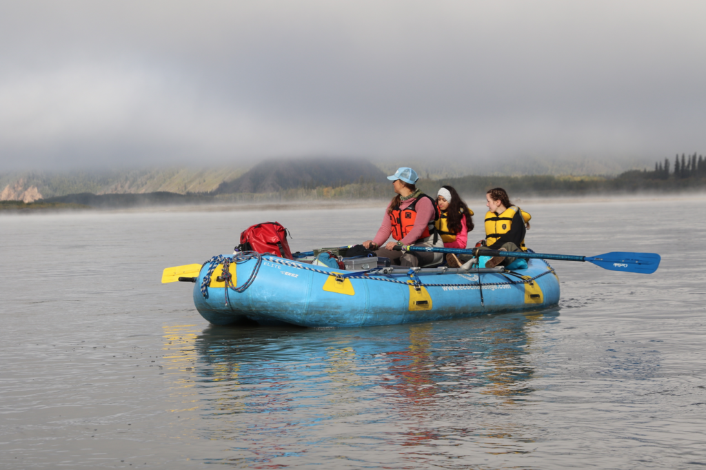 Rafting the Yukon.