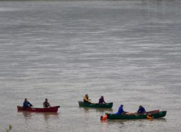 Canoes on the Yukon