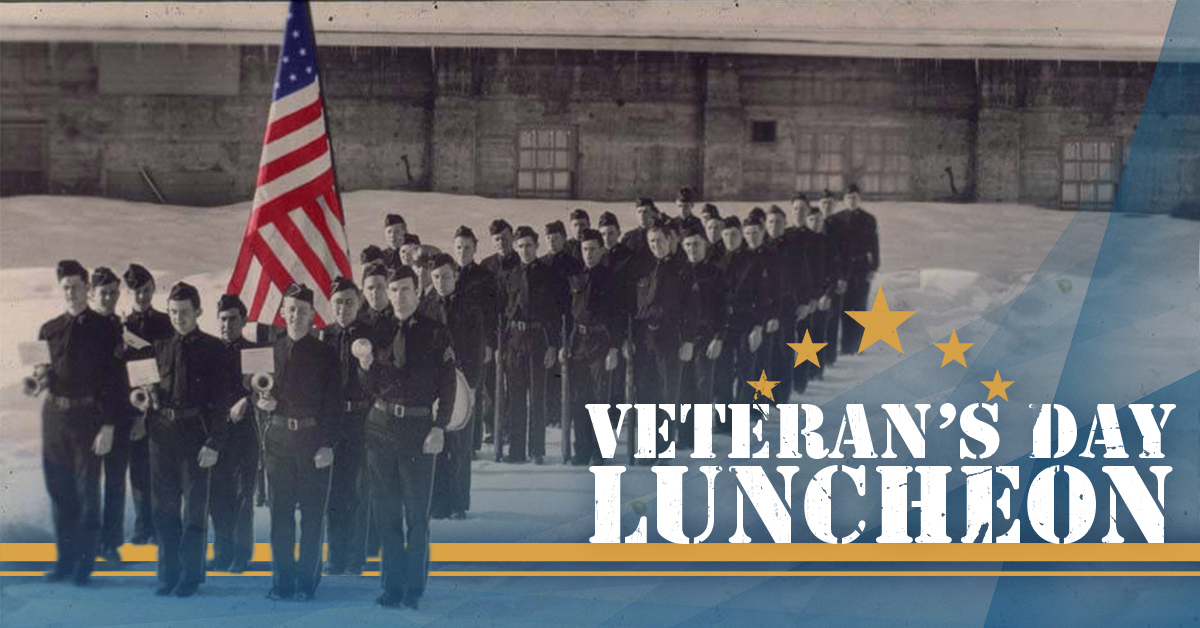 Alaska Pacific University Veterans Day Luncheon Invite Image