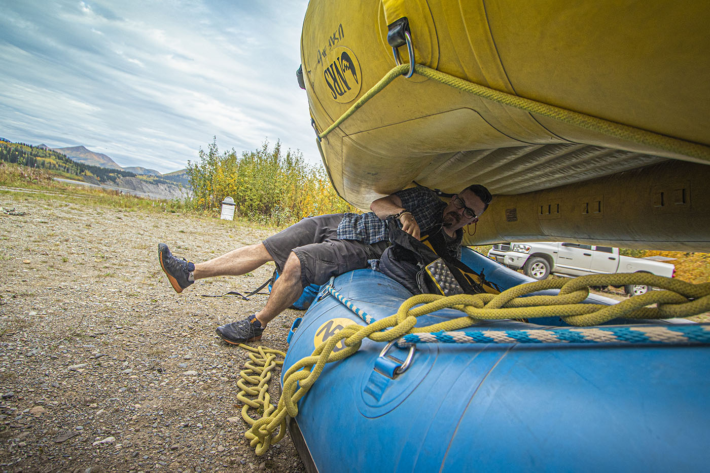 Students embark on a 10-day trip down the Yukon river starting in Eagle Alaska, along the Canadian border, to Circle Alaska, 160 miles away from Fairbanks, AK.