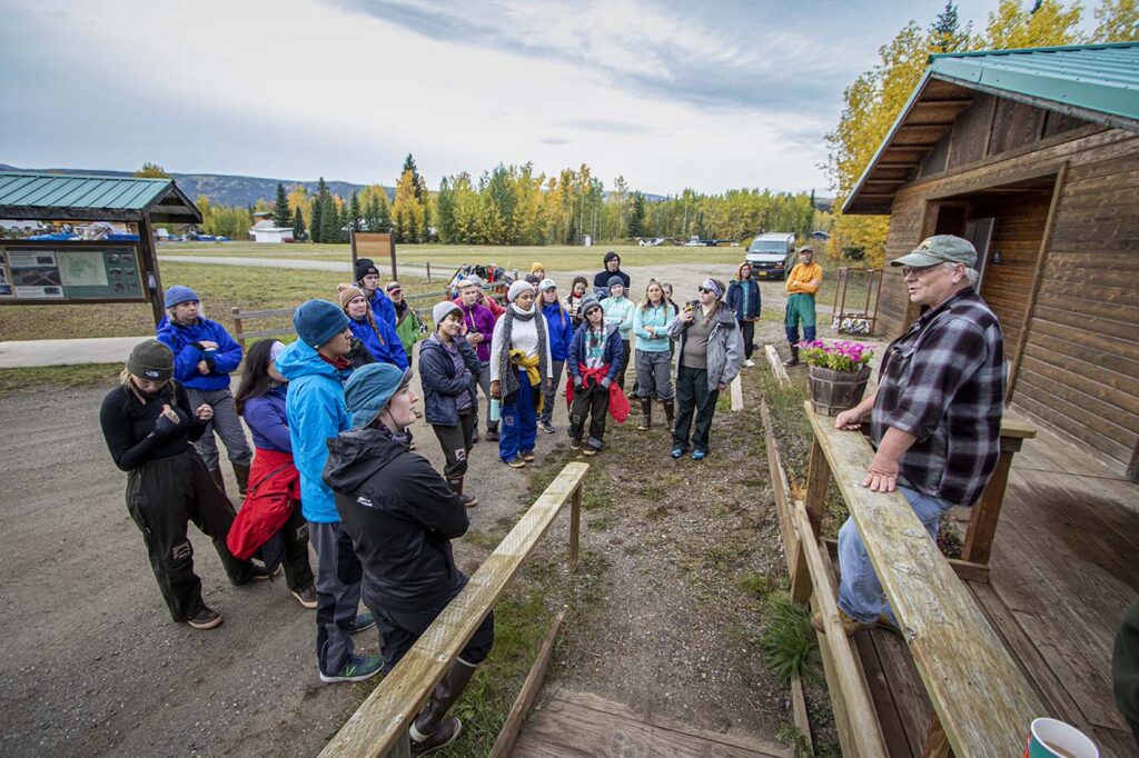 Students embark on a 10-day trip down the Yukon river starting in Eagle Alaska, along the Canadian border, to Circle Alaska, 160 miles away from Fairbanks, AK.