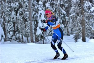 APU Nordic Ski Center athlete, Hailey Swirbul, in action.
