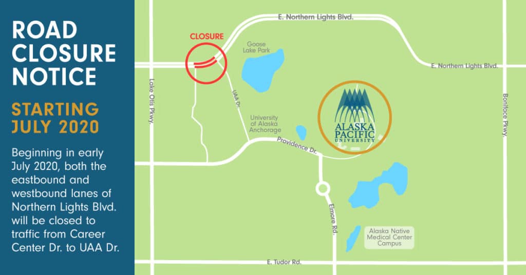 Road Closure Notice - Northern Lights closed starting July 2020