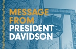 message from president davidson