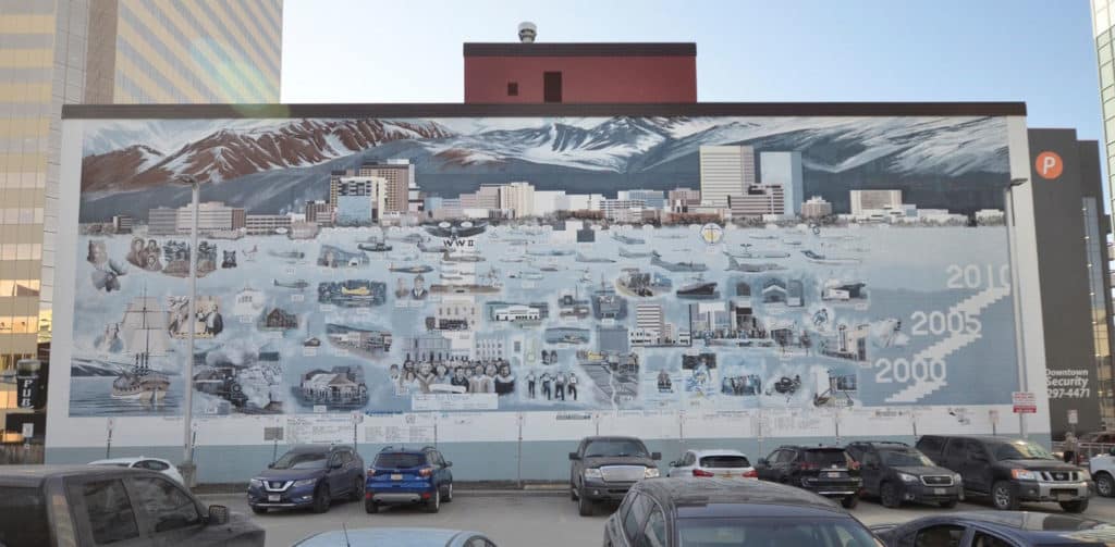 Photo of Bob Patterson's mural provided Ryan Kenny (Anchorage Museum)