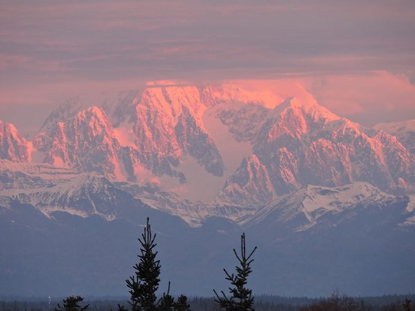 sunrise over Denali