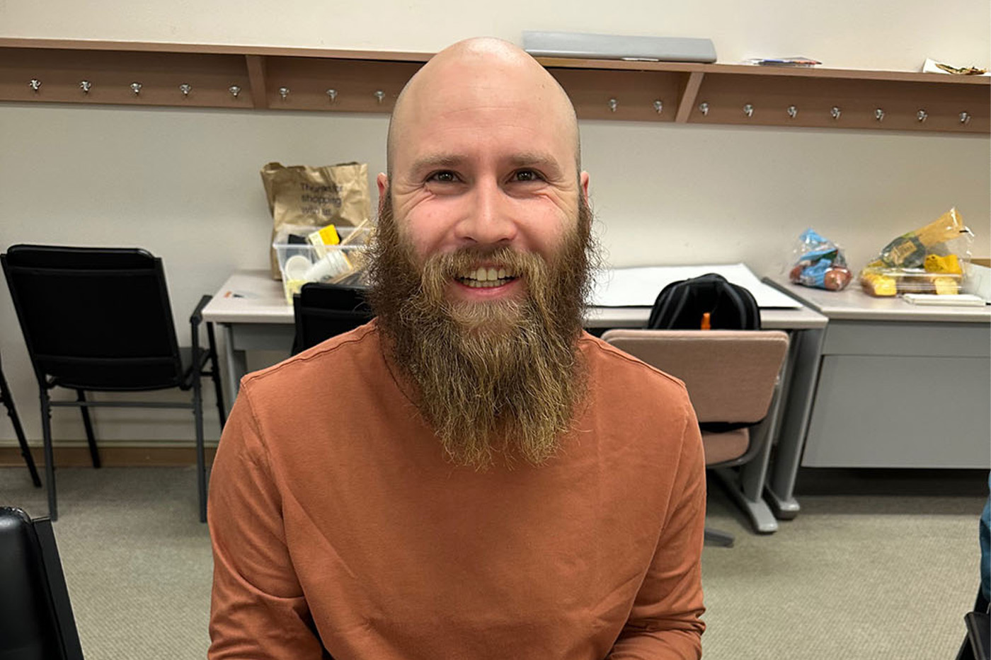 man smiling