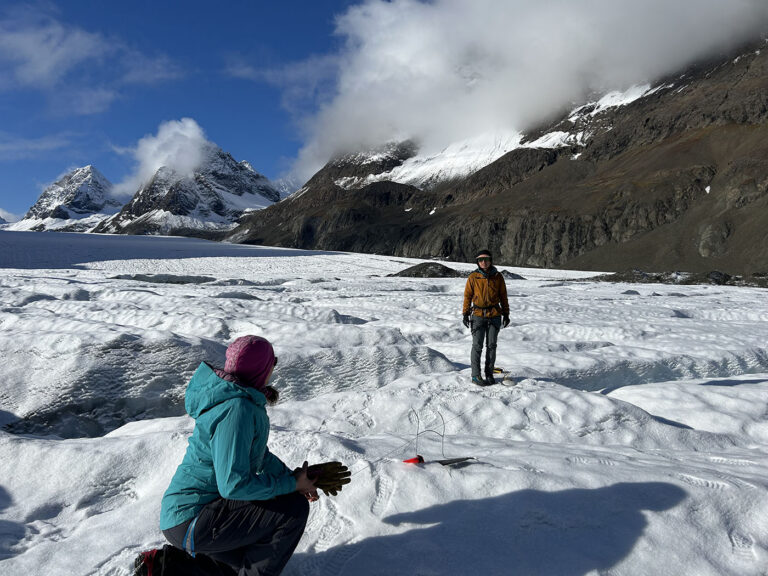 On the Ice: APU Students Measure Alaska’s Changing Climate