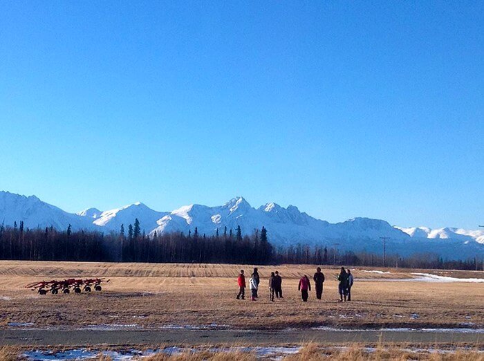 people standing on a field in Palmer, Alaska