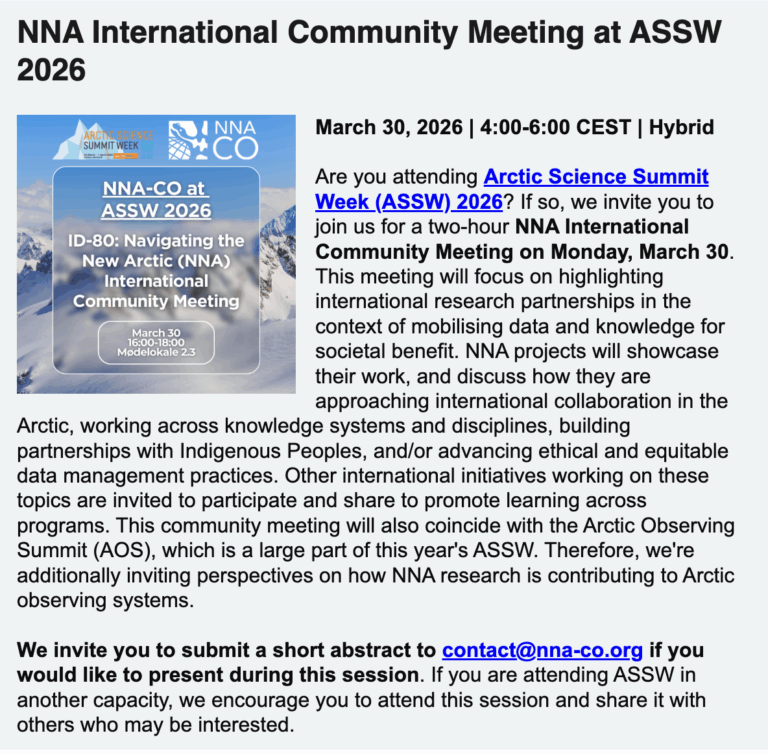 NNA International Community Meeting